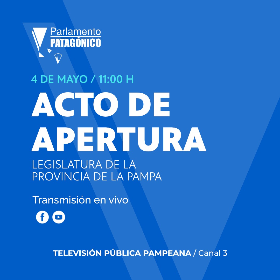 Parlamento Patagónico: el acto inaugural por la TVPP