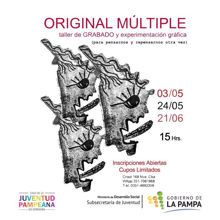 Dictan taller de grabado para estudiantes pampeanos en Córdoba 