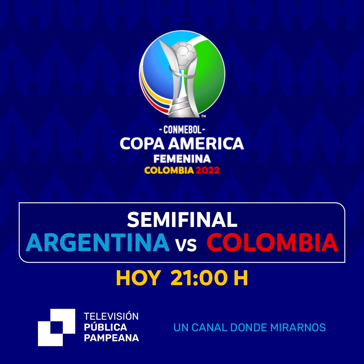 Copa América Femenina: Argentina-Colombia, la semifinal  por la TVPP