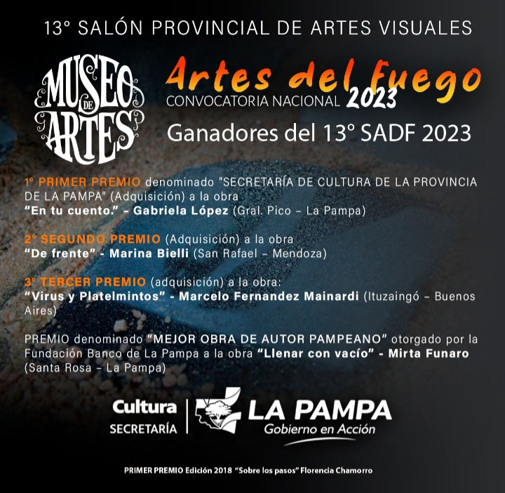 Ganadores del Salón de Artes Visuales -Sección Artes del Fuego