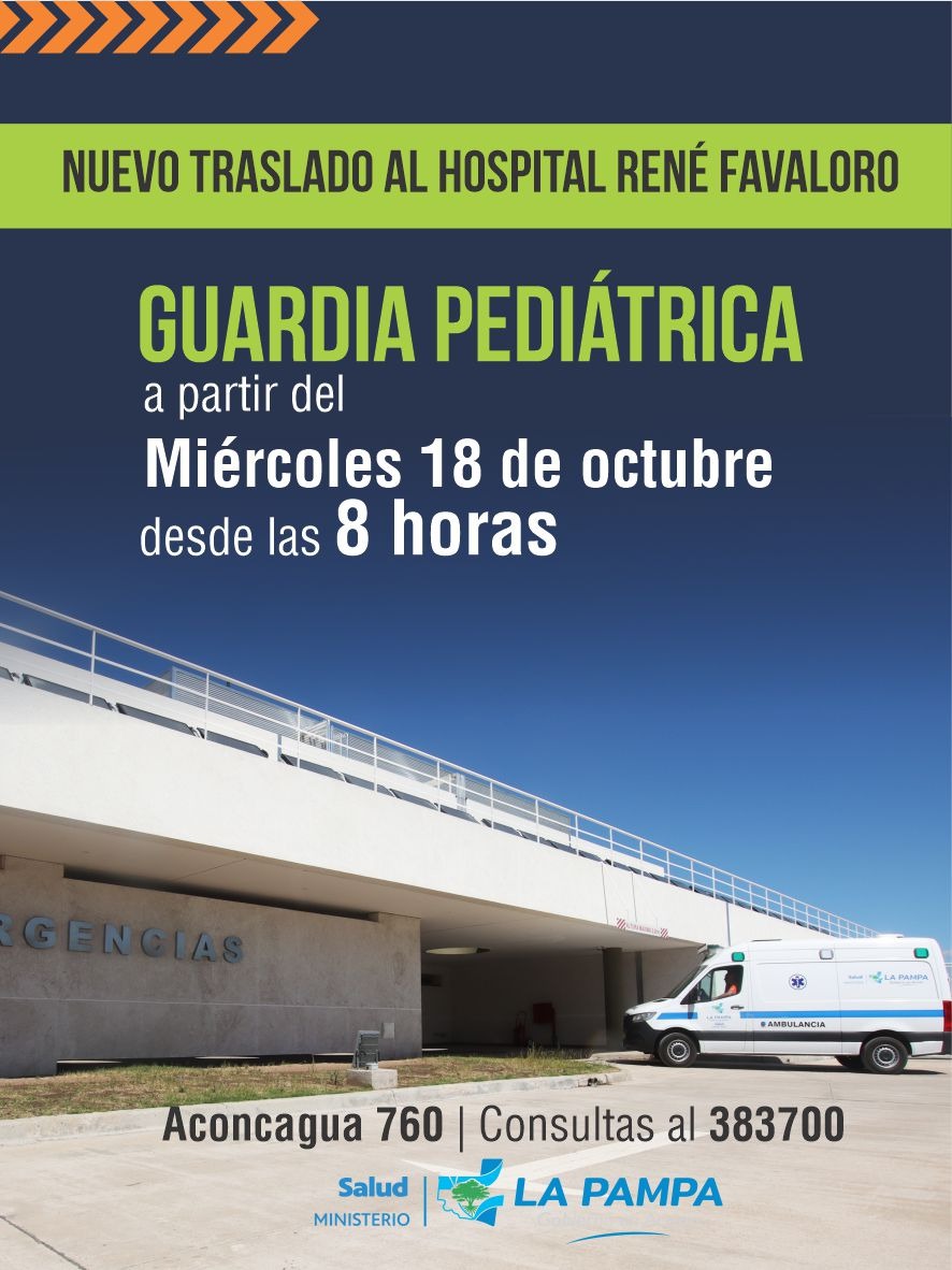 Guardia pediátrica  se traslada al Hospital Favaloro