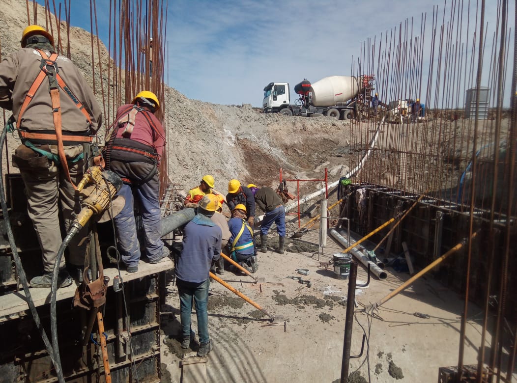 Sólido avance de una obra estratégica para el desarrollo productivo en Casa de Piedra 