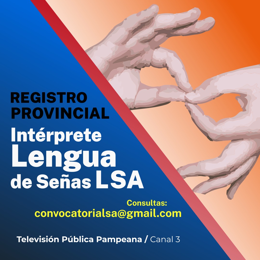 Continúa abierto el Registro Provincial de intérprete de lengua de señas