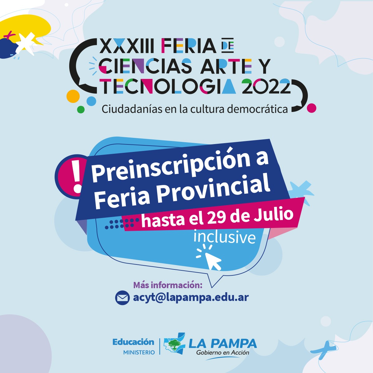 Feria Provincial 2022: preinscripciones hasta el 29 de julio    