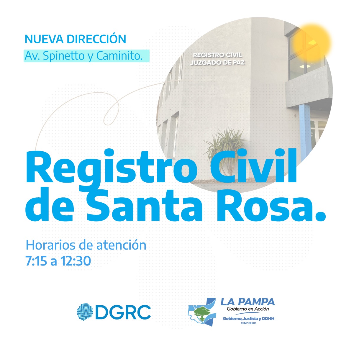 El Registro Civil y Juzgado de Paz de Santa Rosa funciona en su nueva sede