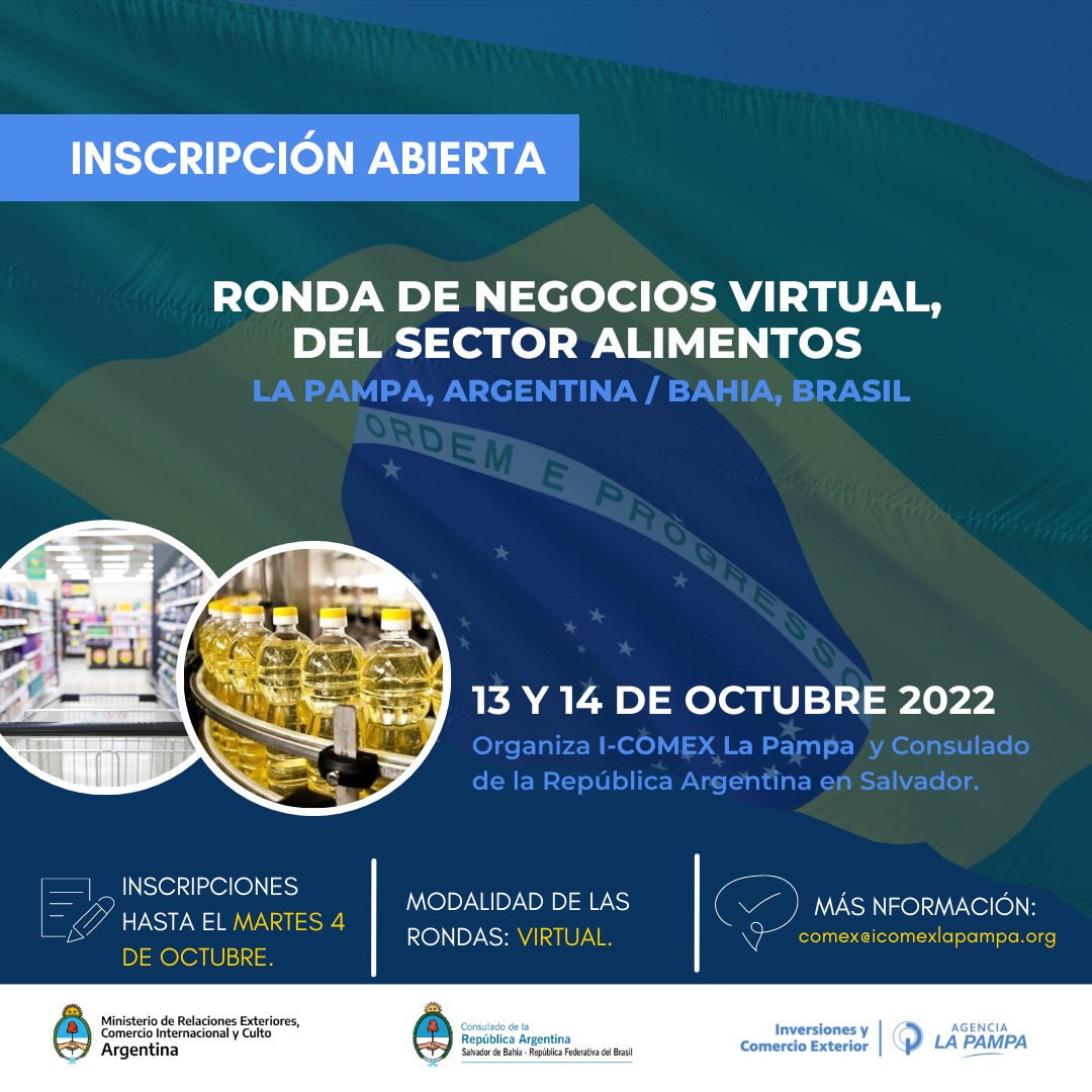 APN La Pampa | Dando continuidad a la participación en el mes de julio en  la Feria Super Bahía 2022 en la que estuvo presente el director Ejecutivo  de la Agencia I-COMEX