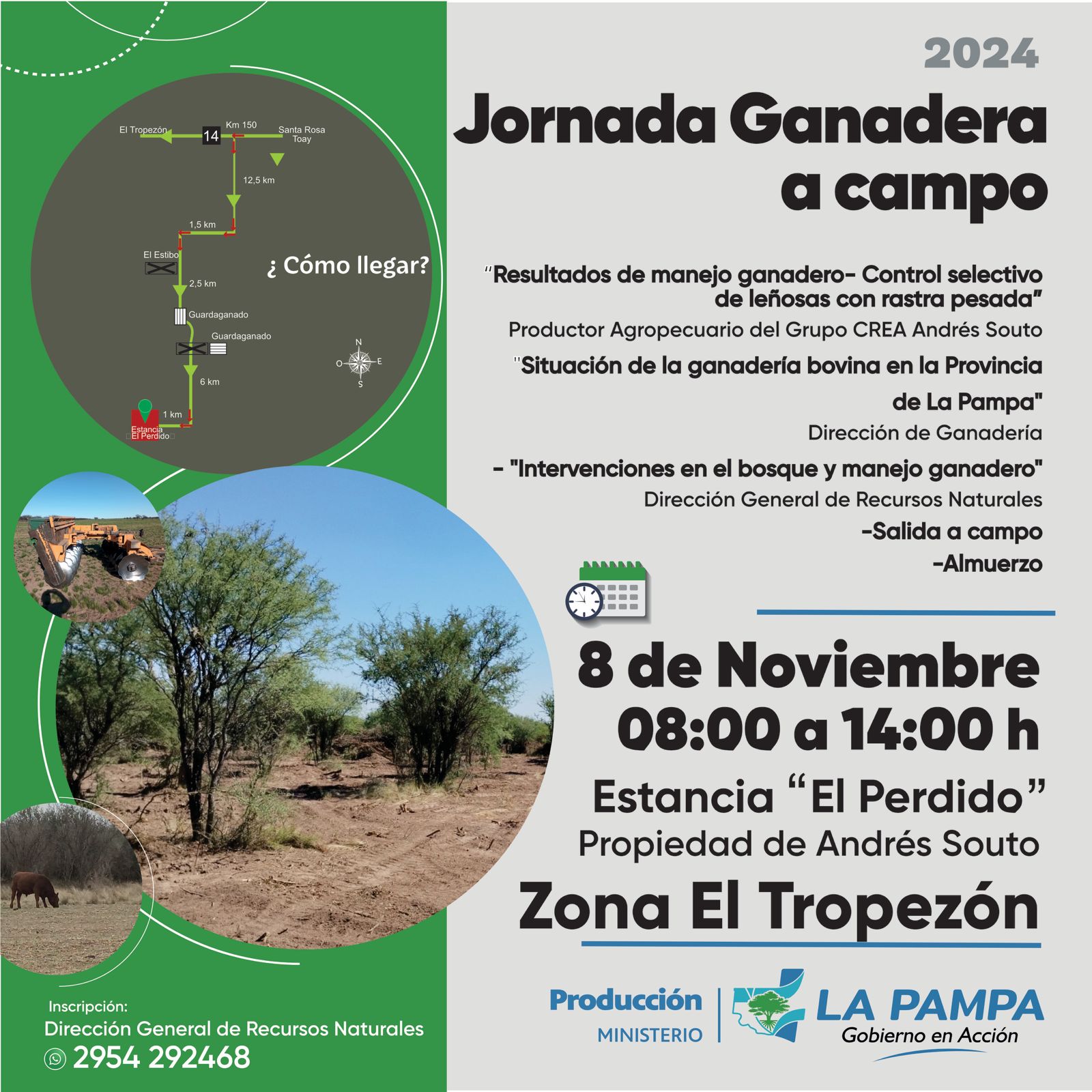 Producción anunció nueva jornada ganadera a campo 