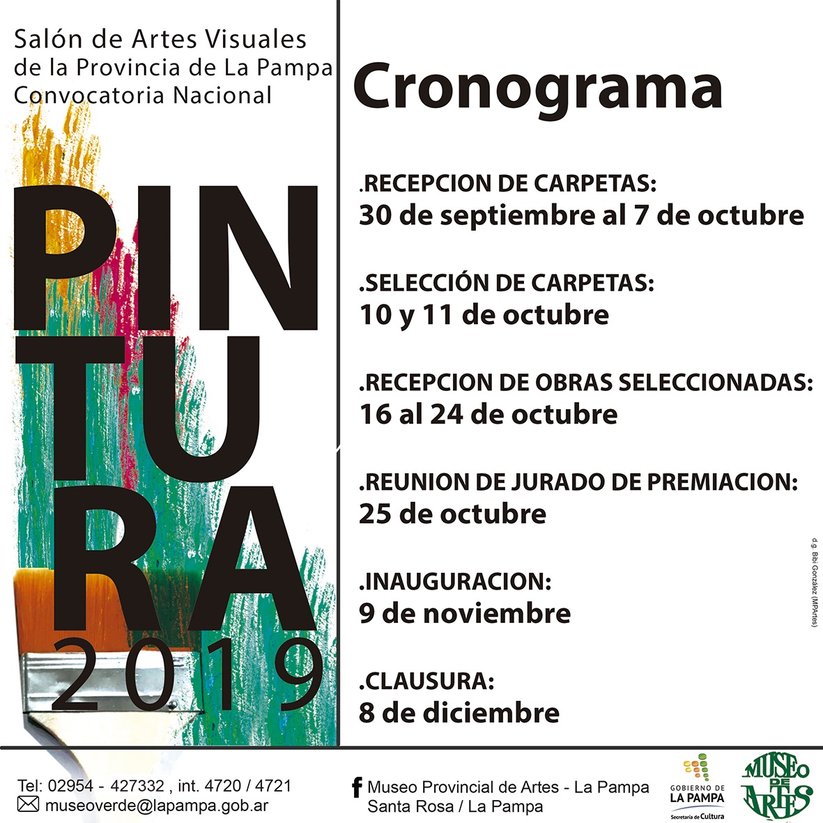 Convocatoria para el 10º Salón de Artes Visuales 2019 - Sección Pintura 