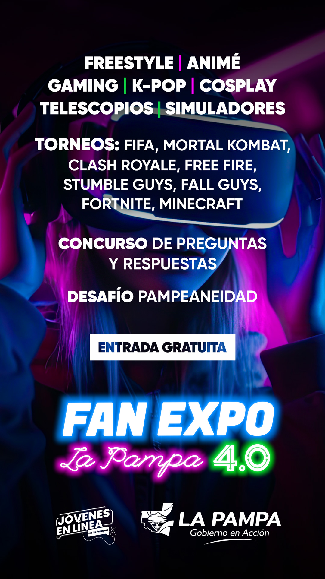 APN La Pampa  La Dirección General de Juventud de la Subsecretaría de  Juventud del Ministerio de Desarrollo Social, realizó el lanzamiento de las  cuatro ediciones de la Convención Kpop Anime-Gamer “Fan