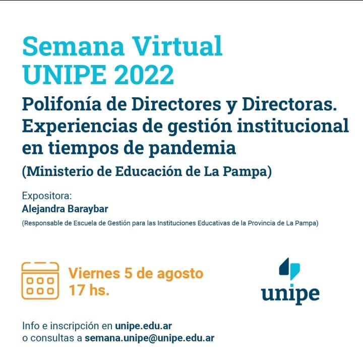Participación pampeana en la “Semana Unipe Virtual 2022” 