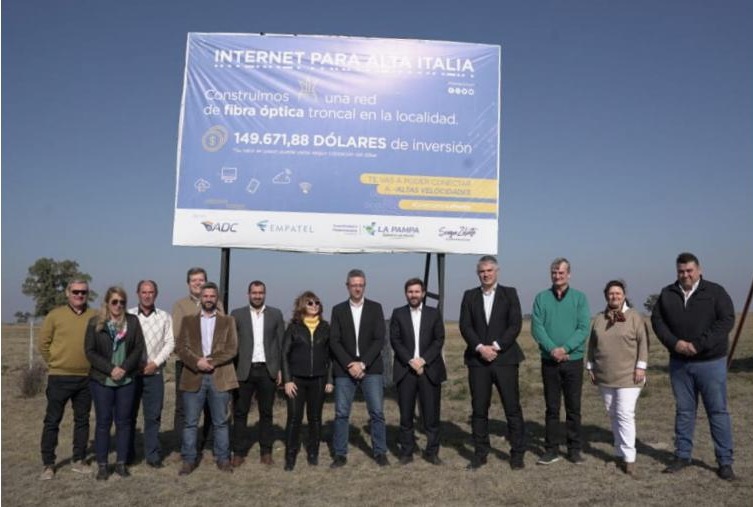 Se inauguró la red de fibra óptica en Alta Italia