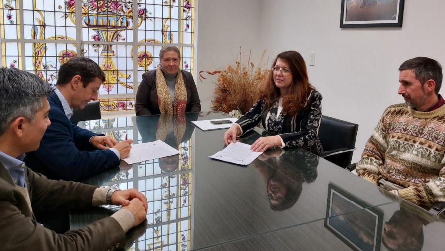 Articulación de actividades y firma de convenio con el Colegio de Escribanos de la La Pampa