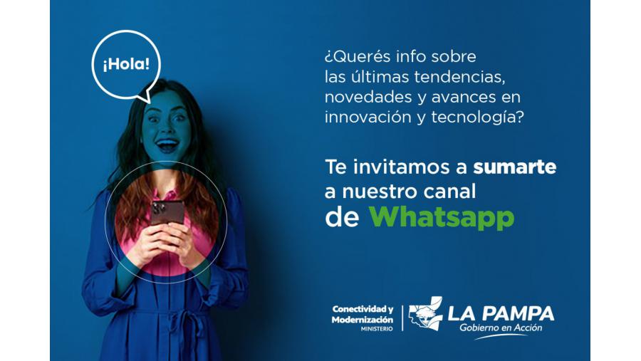 Conectividad y Modernización lanza canal de WhatsApp para acercar la tecnología a la ciudadanía 