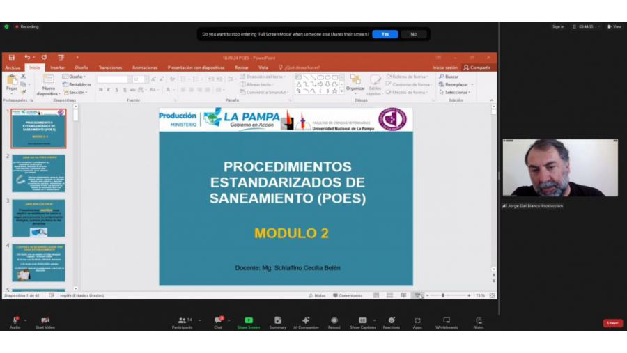 Importante respuesta a capacitación para directores y trabajadores del sector cárnico 